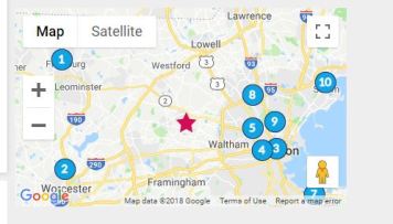 Company's Boston locations